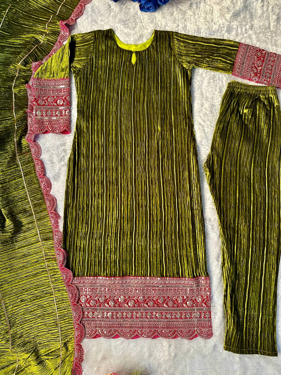 Editorial Jewel-Tone Plush Silk Ensemble